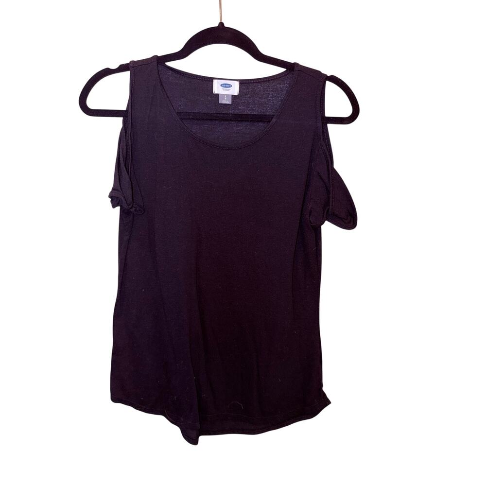 Old Navy Cold Shoulder Black Top